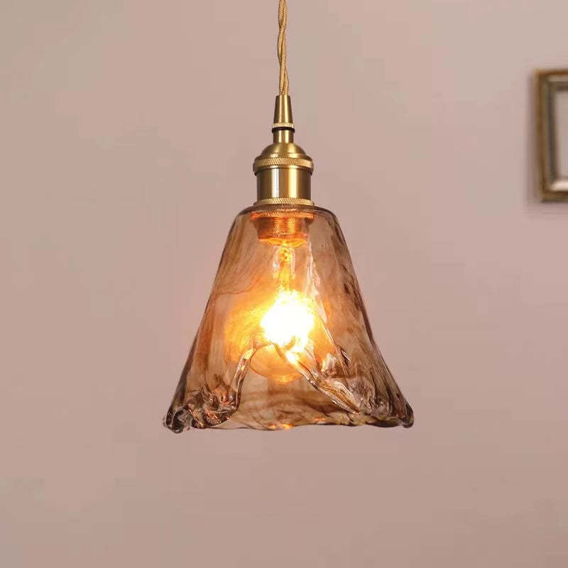 Levy Retro LED Hanglampen Gouden Metaal Glas Slaapkamer Woonkamerr Eetkamer