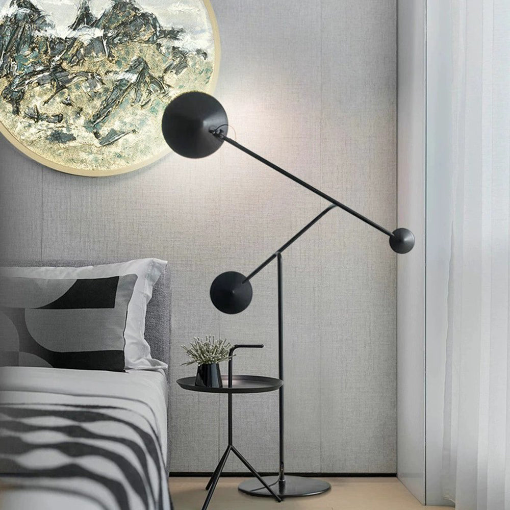 Elio Moderne Design LED Vloerlamp Zwart Metaal Woonkamer Slaapkamer