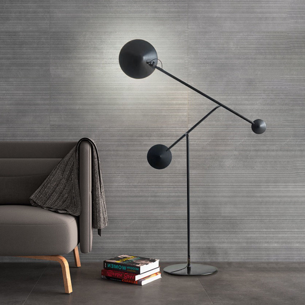 Elio Moderne Design LED Vloerlamp Zwart Metaal Woonkamer Slaapkamer