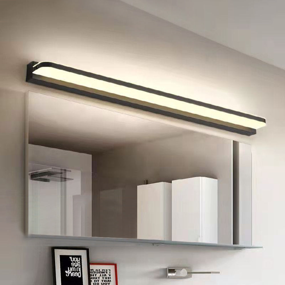 Leigh Nordic Spiegel Front Vanity Wandlamp Zwart Chrome Metaal Slaapkamer Badkamer