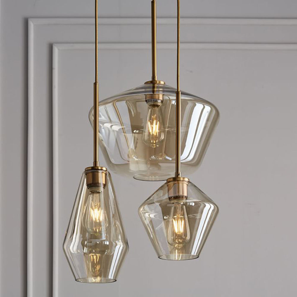 Hailie Kleine Retro LED Hanglampen Glas Metaal Woonkamer slaapkamer