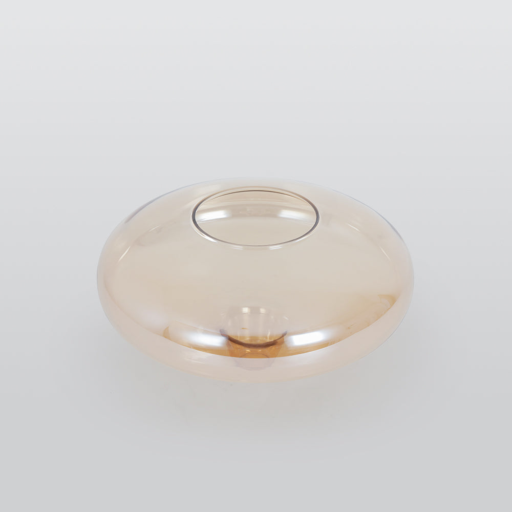 Hailie Moderne LED Hanglamp Amber Glas Metaal Woonkamer Slaapkamer