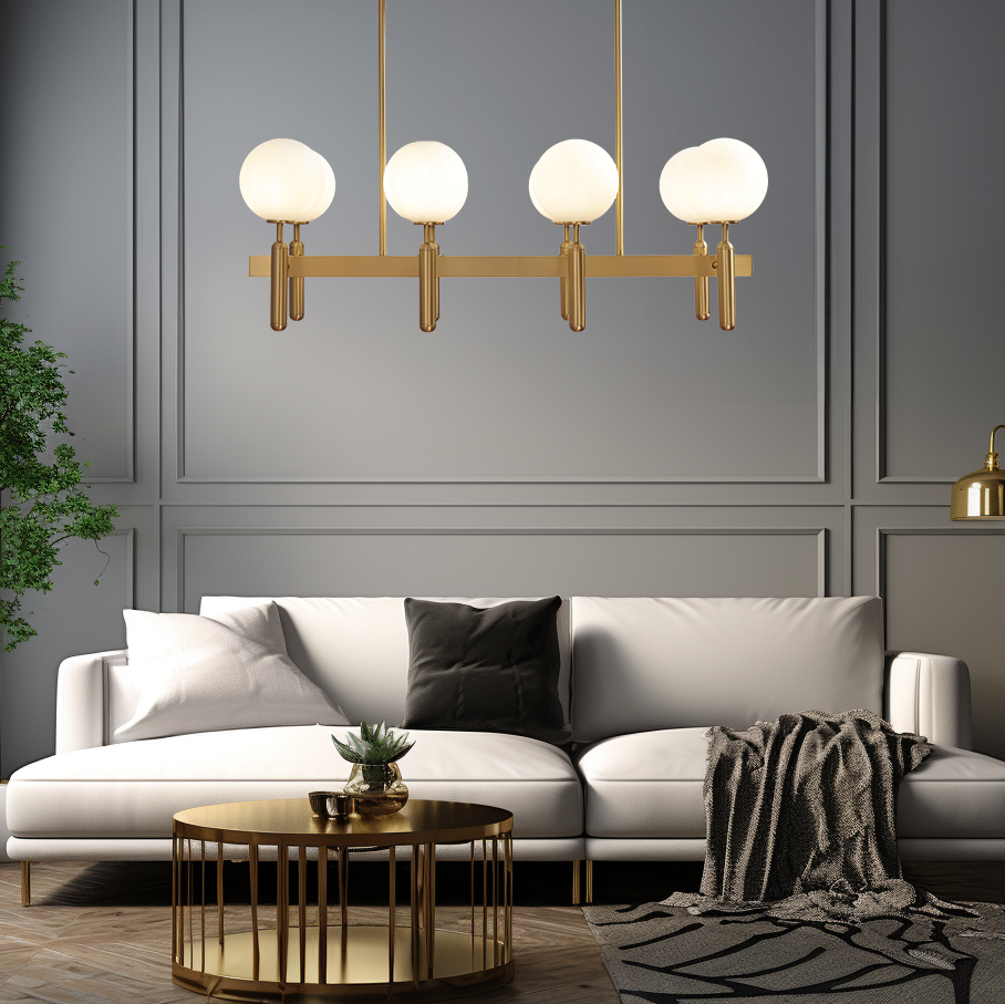 Marilyn Moderne Design LED Kroonluchters Gouden Metaal Woonkamer