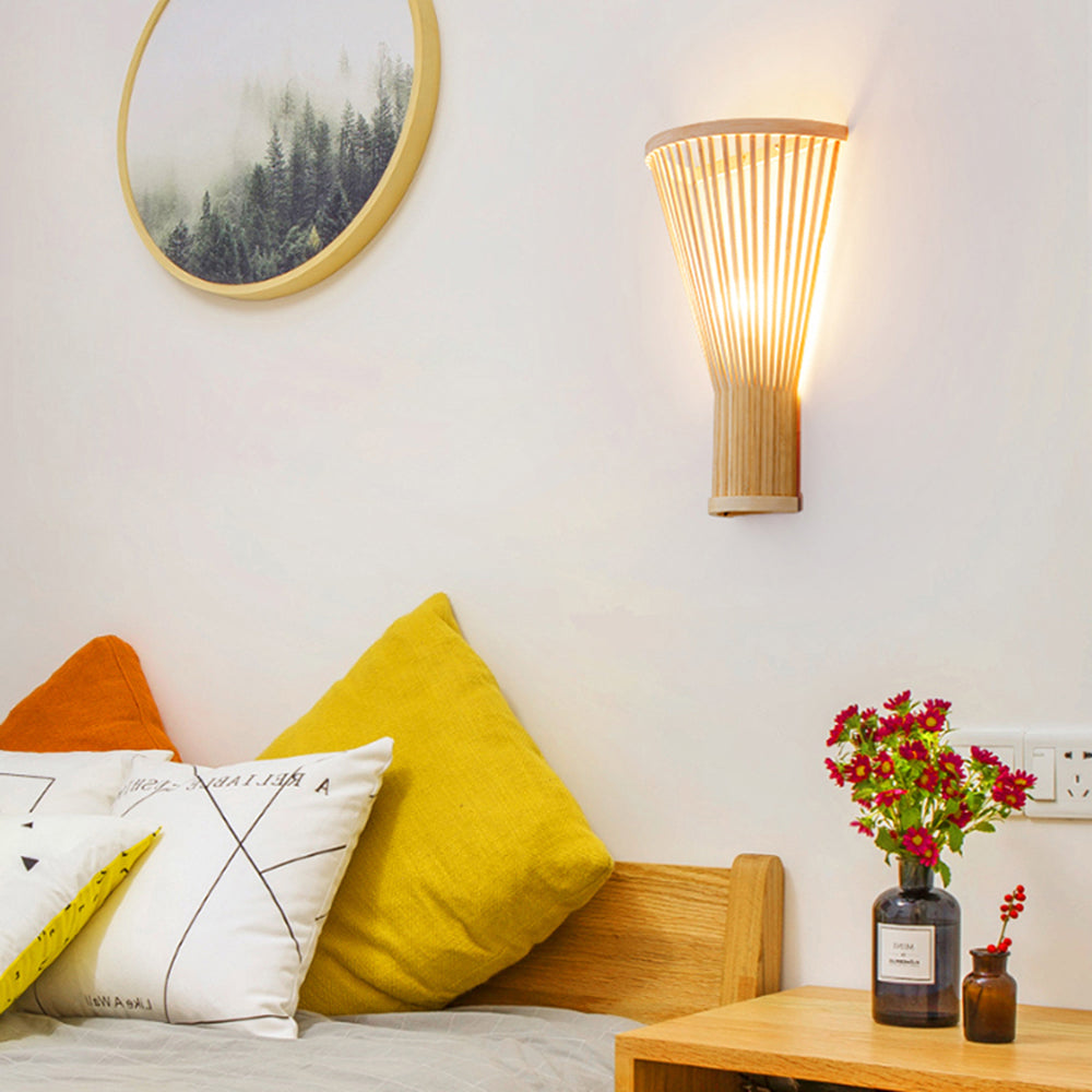 Muto Moderne Design Led Wandlamp Nachtkastje Rotan/Acryl Woonkamer/Eetkamer/Slaapkamer