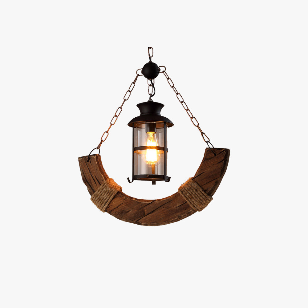 Carina Decoratief LED Hanglampen Hout Bruin Woonkamer/Eetkamer