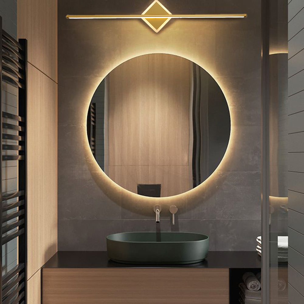 Leigh Moderne Rond/Vierkant LED Wandlamp Zwart/Goud Metaal/Silicone Woon/Slaap/Badkamer