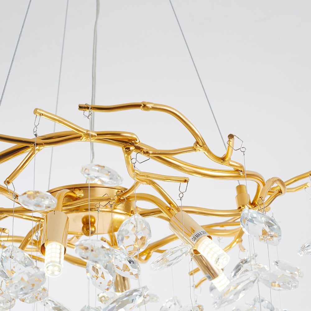 Marilyn Industrie Design LED Kroonluchters Gouden Metaal Woonkamer Eetkamer