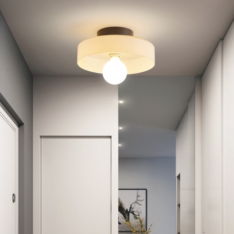 Morandi Design Ronde LED Buitenlamp Metaal/Glas Wit/Groen/Oranji Slaap/Woon/Eetkamer