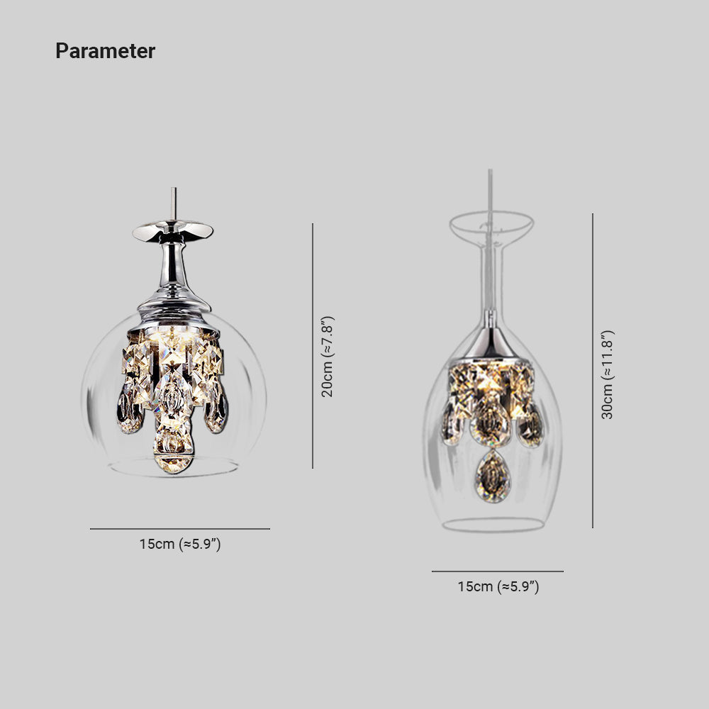 Kristy Moderne Design LED Hanglamp Kristal/Metaal Woonkamer Keuken