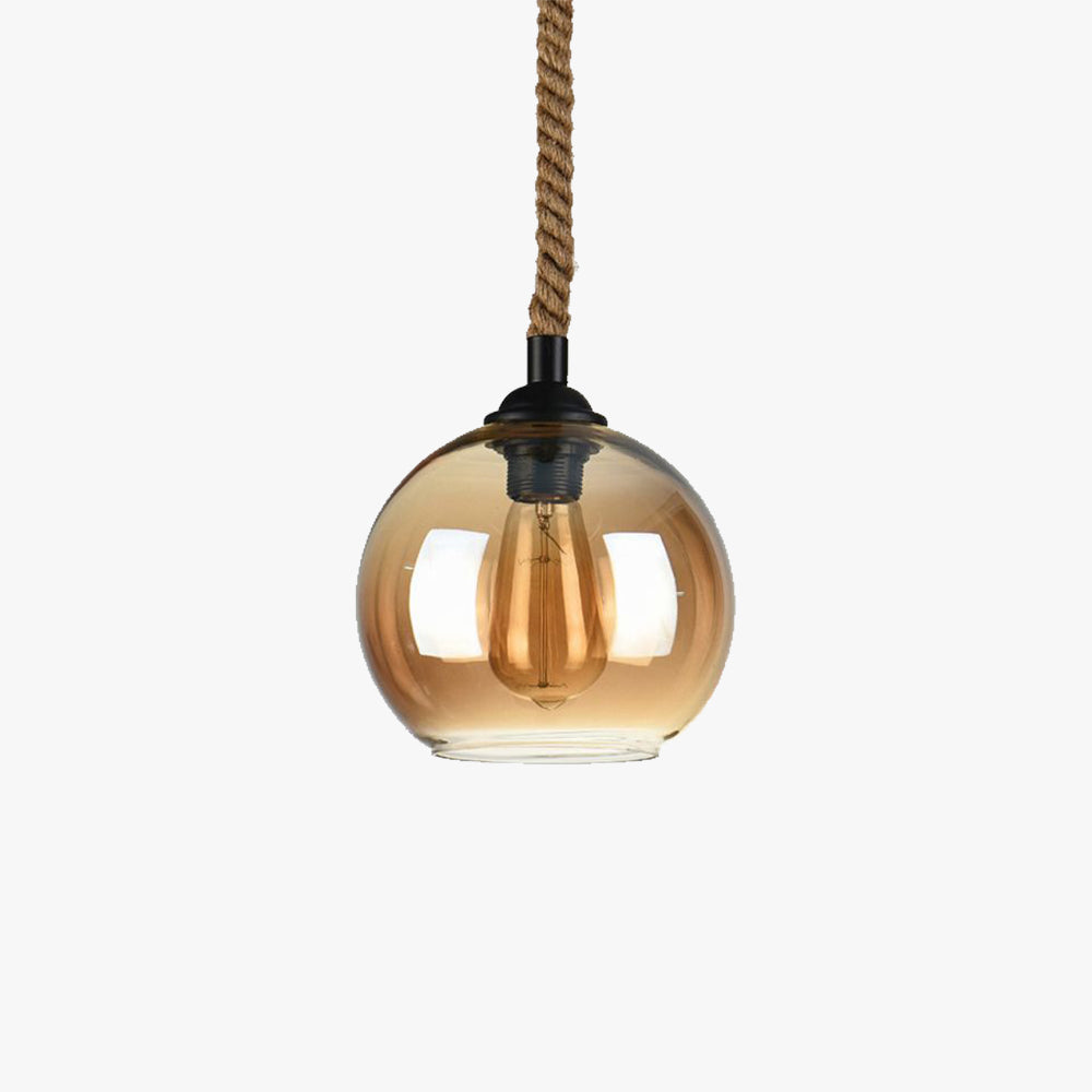 Hailie Vintage Design LED Hanglamp Glas Slaapkamer Woonkamer