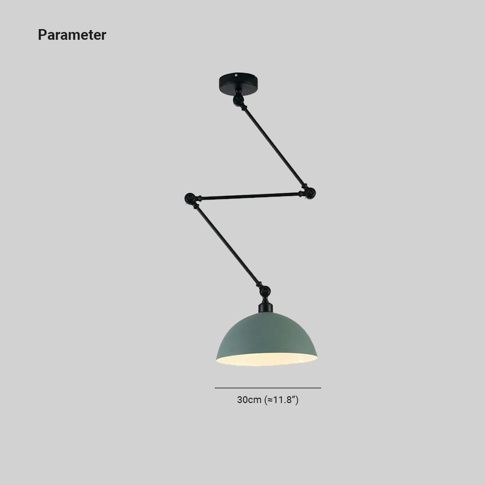 Minori Moderne Design LED Hanglamp Metaal Zwart/Rood Slaapkamer