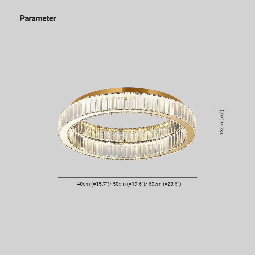 Marliyn Moderne Design LED Plafondlamp Metaal Goud Woonkamer Keuken
