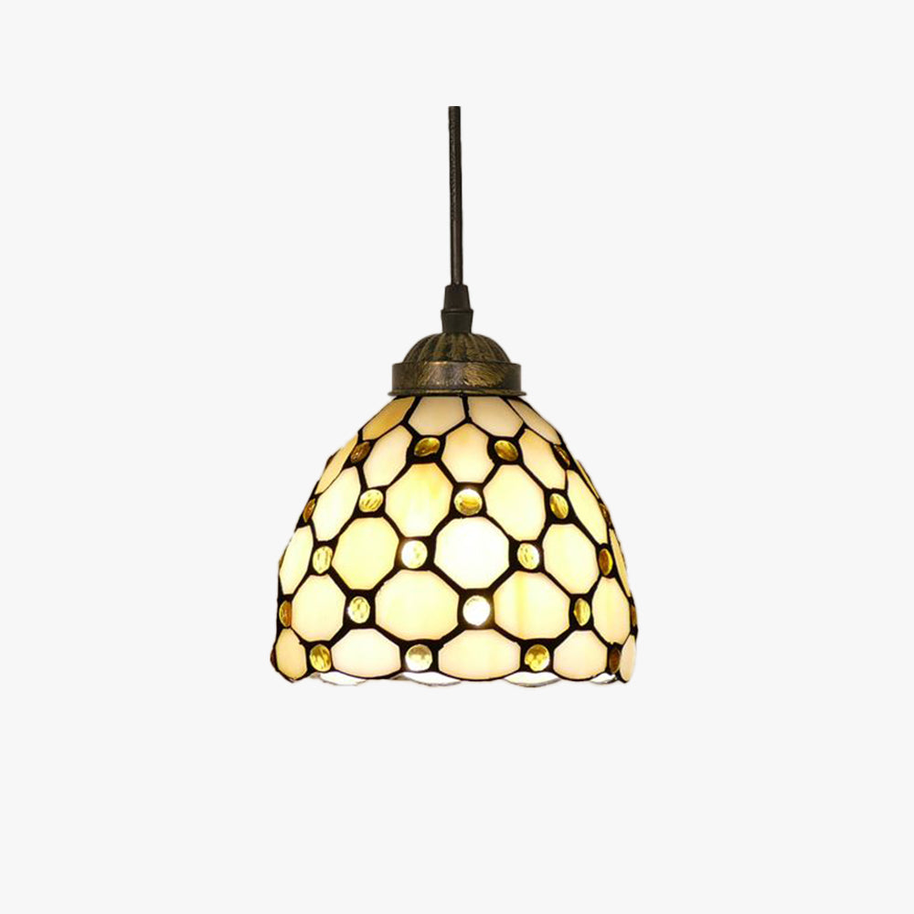 Valerio Retro Kleurrijk LED Hanglampen Geel/Bruin Metaal Woonkamer/Slaapkamer