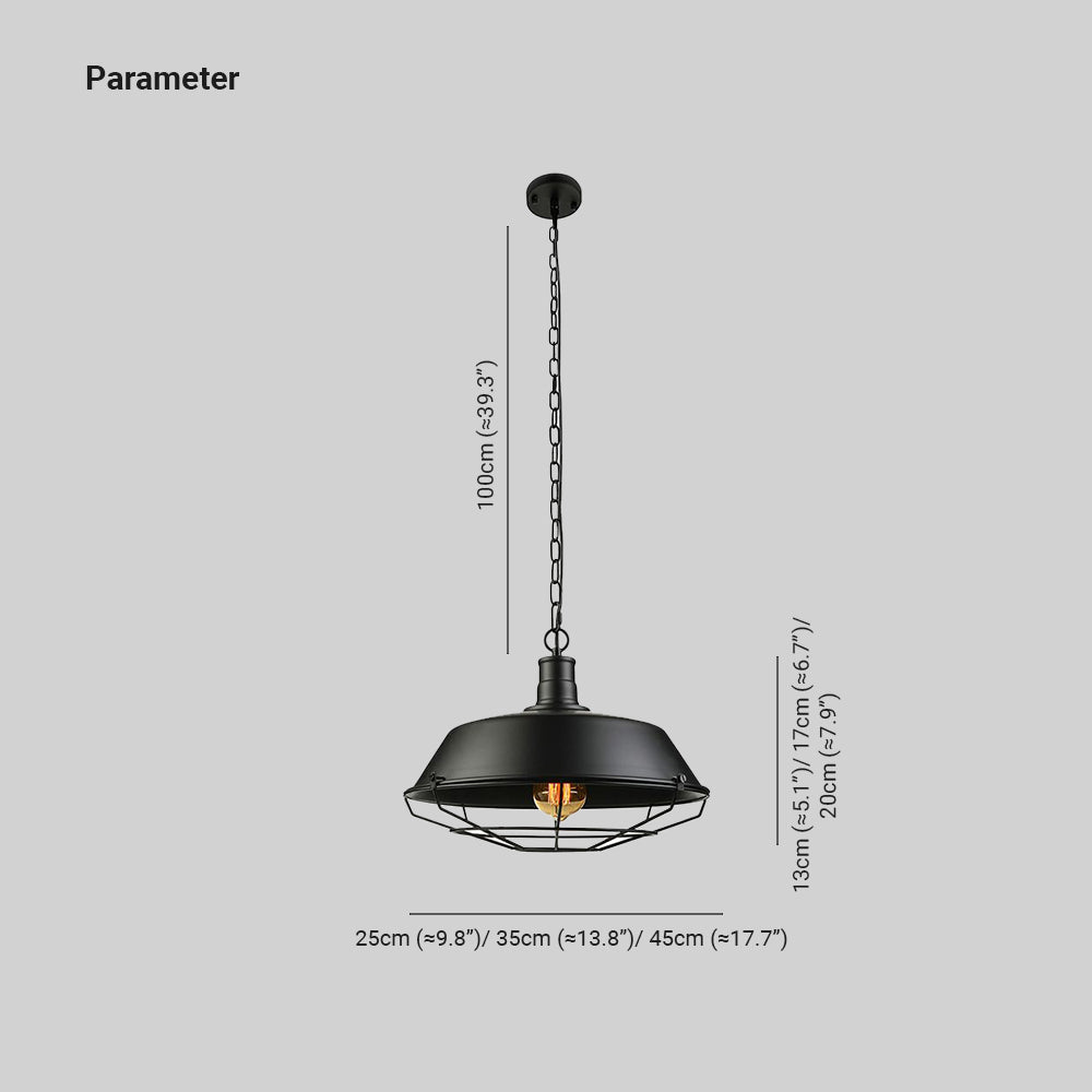 Alistair Boerderij Design Swag Barn Schuur Hanglamp Slaapkamer/Woonkamer Swart