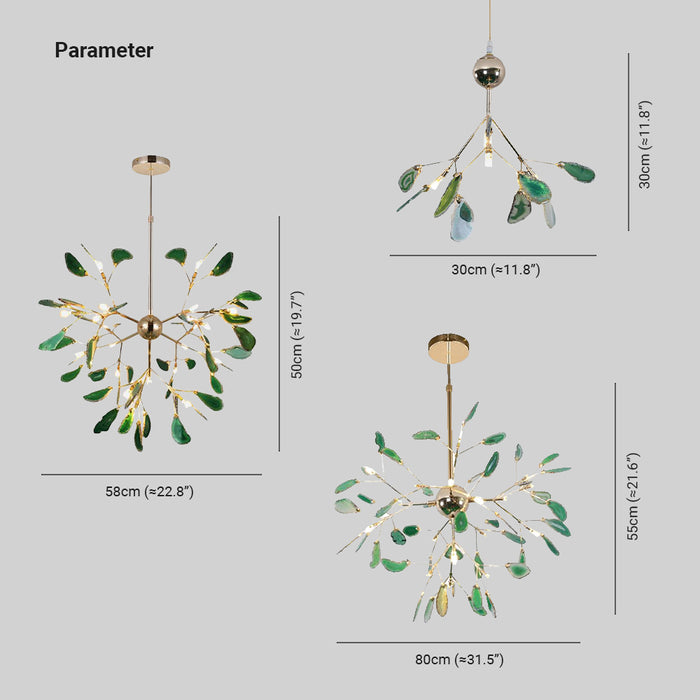 Javon Nordic Agaat Creatieve Kleurrijke Kroonluchter Slaapkamer/Woonkamer