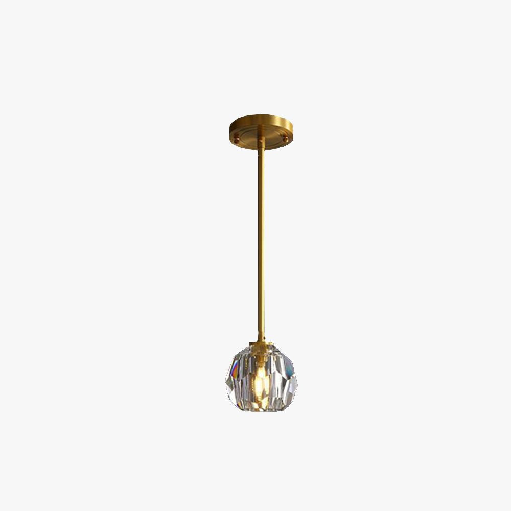 Kristy Vintage Design LED Hanglamp Metaal Glas Slaapkamer Woonkamer