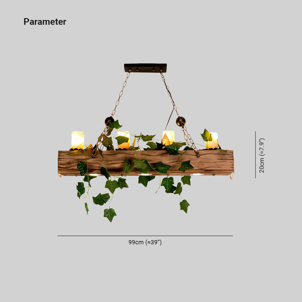 Brio Rustieke Design Lineaire LED Hanglamp Houten Woonk/Eetk/ Slaapkamer