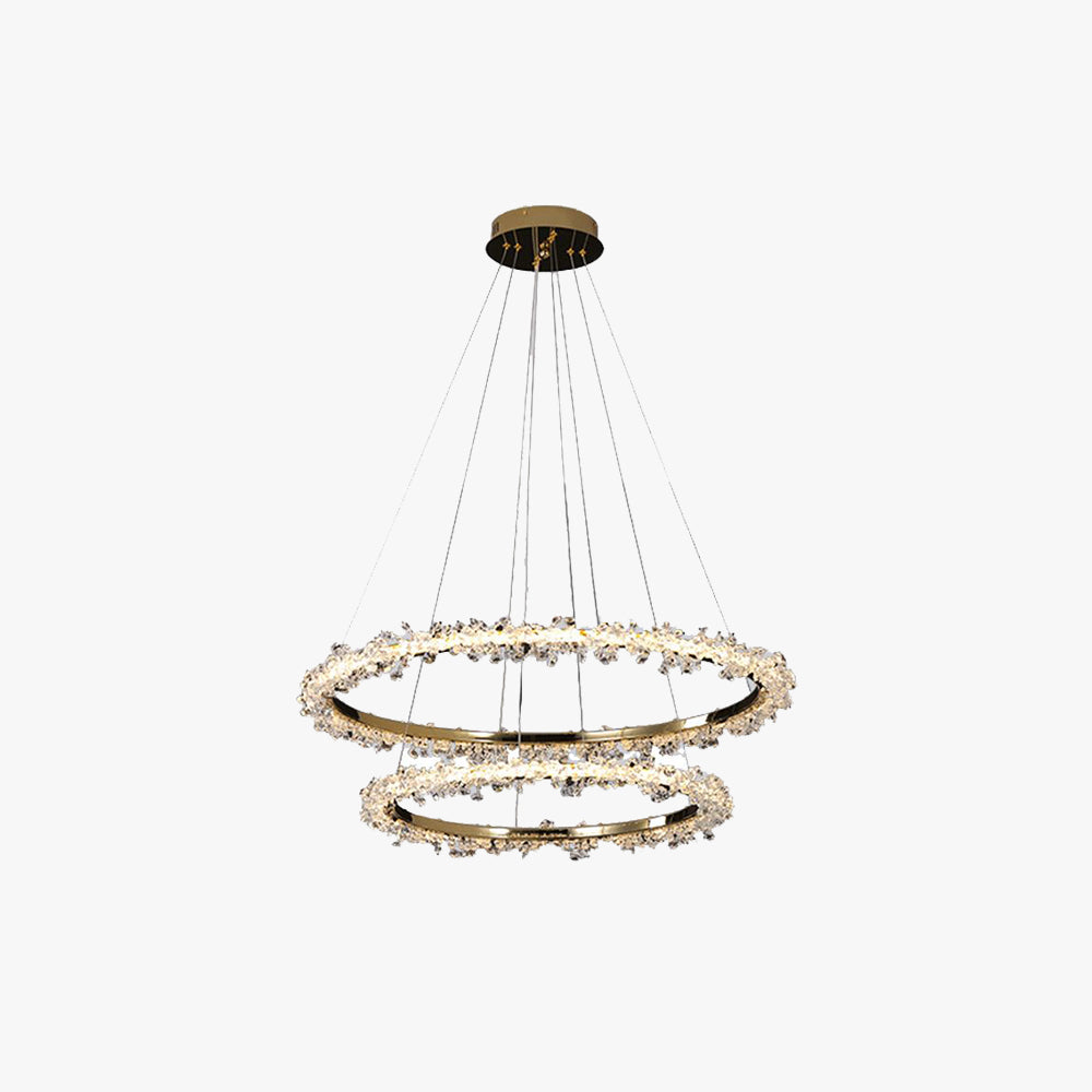 Kristy Industriele LED Hanglamp Goud Woon/Slaapkamer Kristal&Metaal