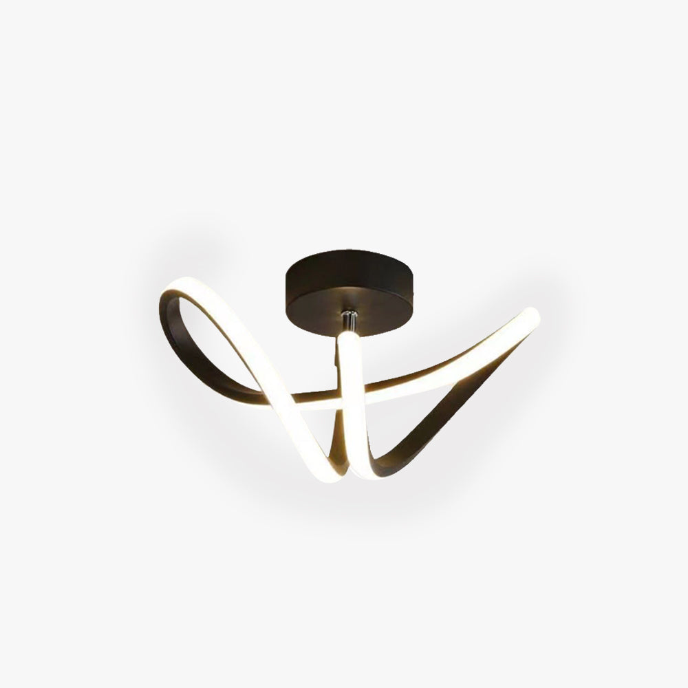 Lacey Moderne LED Plafondlamp Goud/Zwart Metaal Slaap/Woon/Badkamer