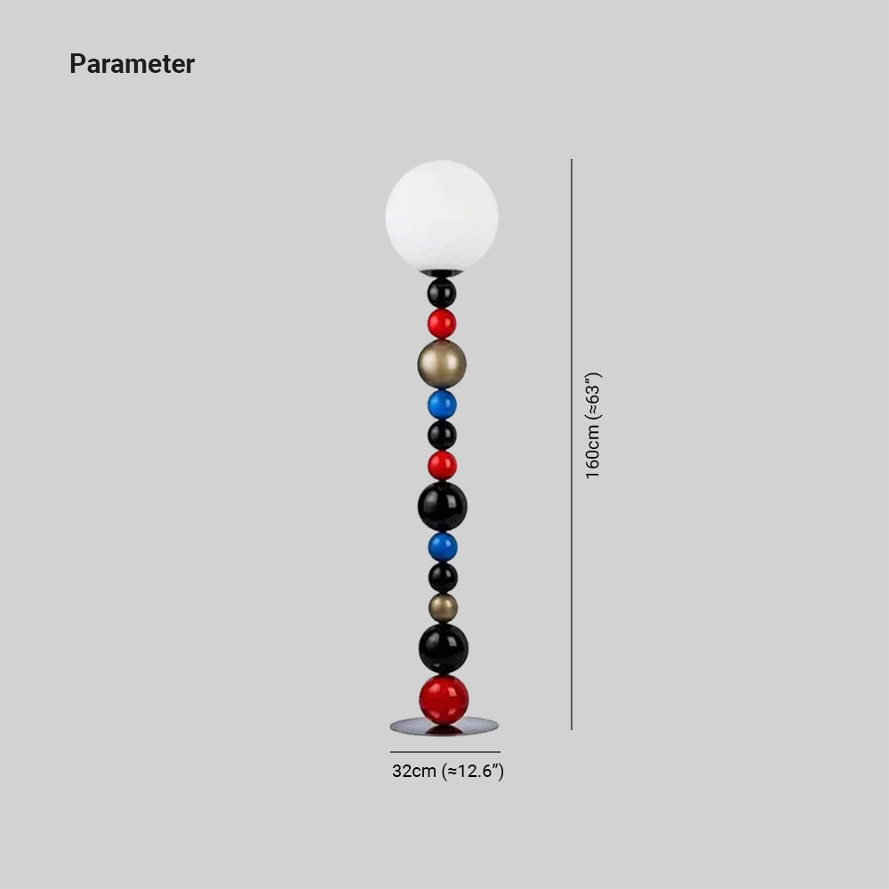 Morandi Moderne Design LED Vloerlamp Metalen Kogel Rood/Groen Eetkamer/Woonkamer/Kelder/Ha