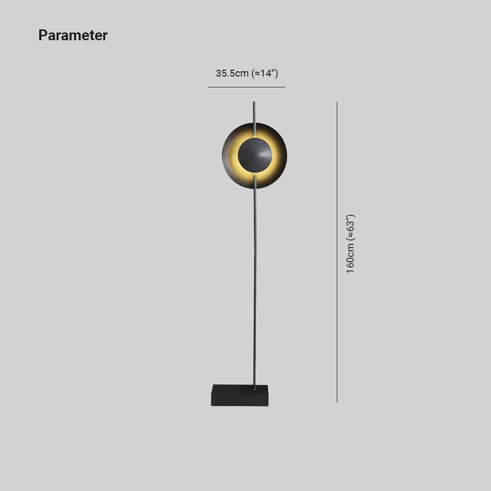 Salgado Moderne Design LED Vloerlamp Halve Metalen Slaapkamer/Woonkamer
