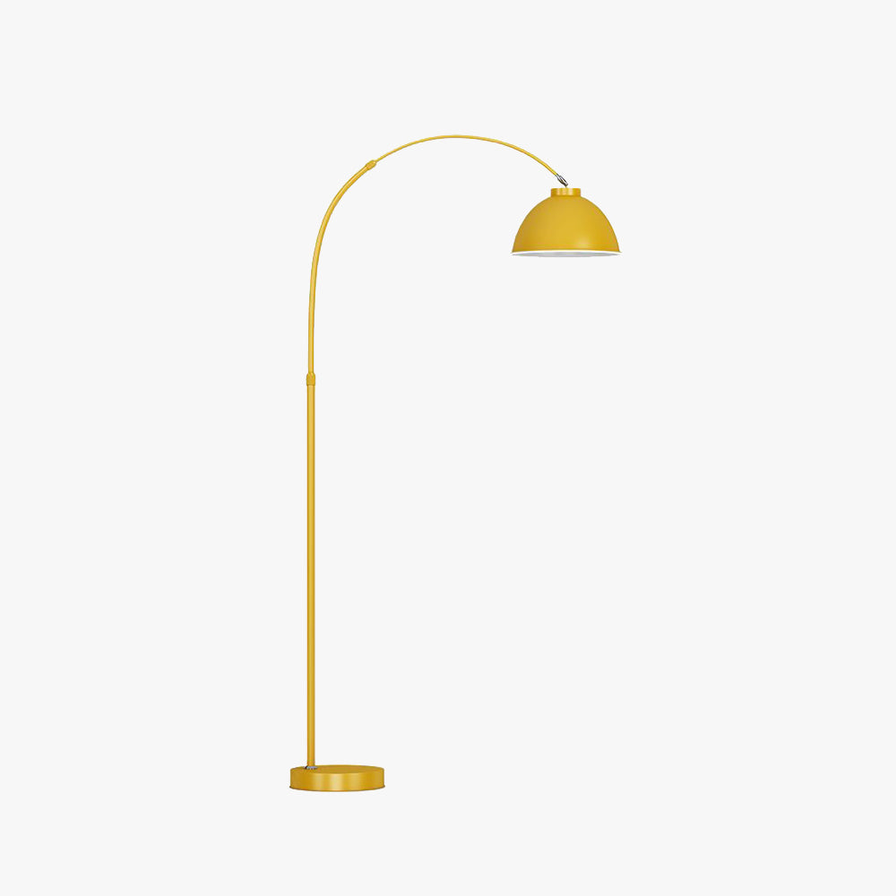 Morandi Moderne Boogvormige Vloerlamp Zwart/Rood/Geel Metaal Slaapkamer/Woonkamer