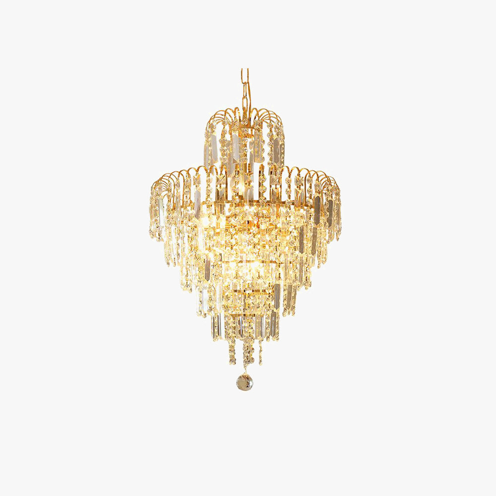 Marilyn Vintage Design Luxe LED Kroonluchter Crystal Goud Woonkamer