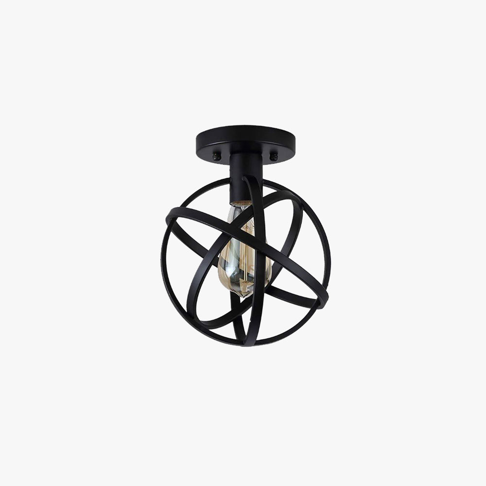 Herbert Retro Design LED Hanglamp Zwart Glas Metaal Woonkamer Keuken