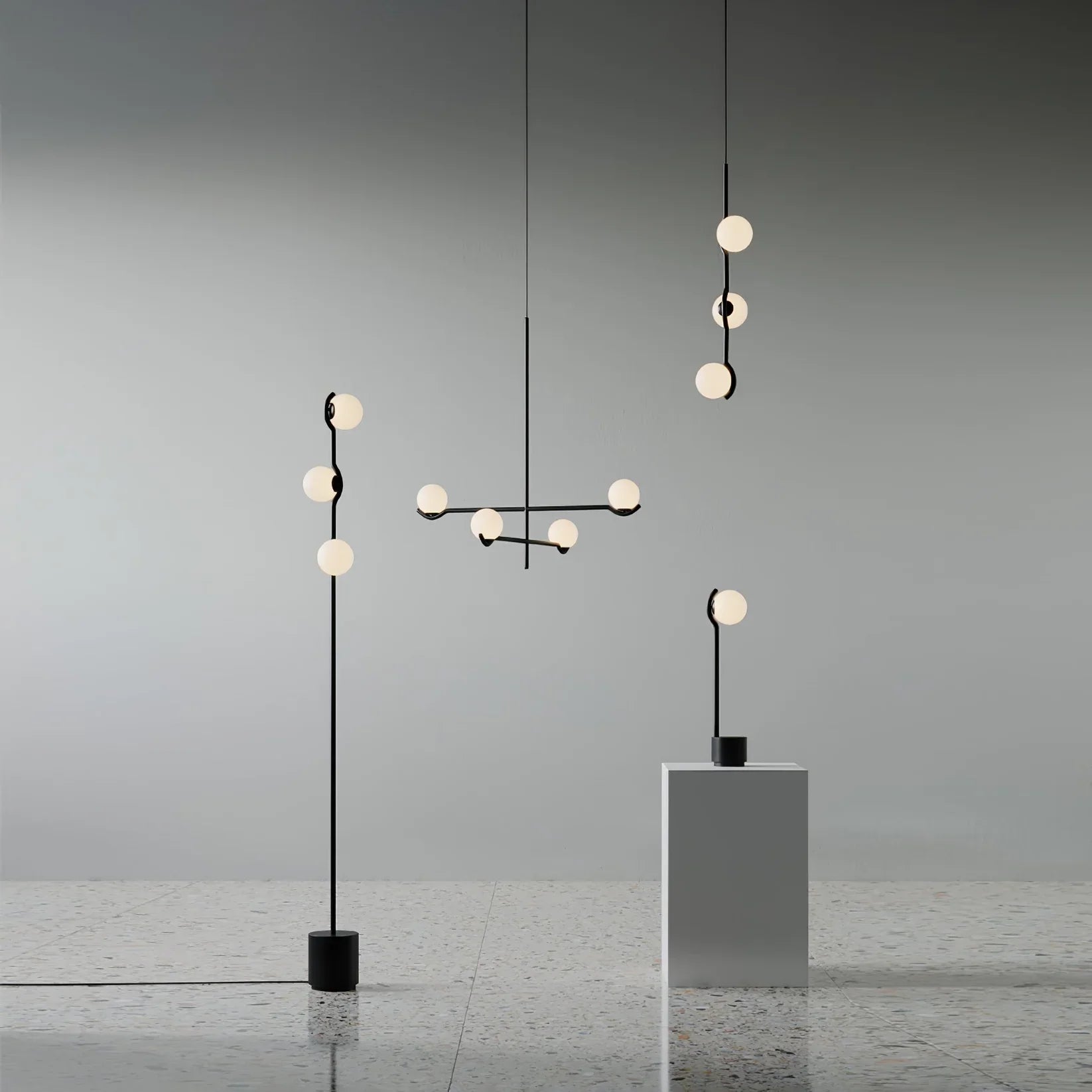 Alessio Minimalisme Metaal Glas Kroonluchter Eetkamer Slaapkamer