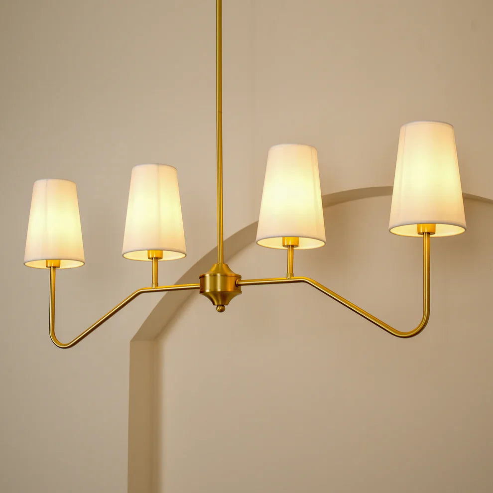 Valerio Vintage Klassiek Metaal Stof Hanglampen Lampenkap Woonkamer Eetkamer