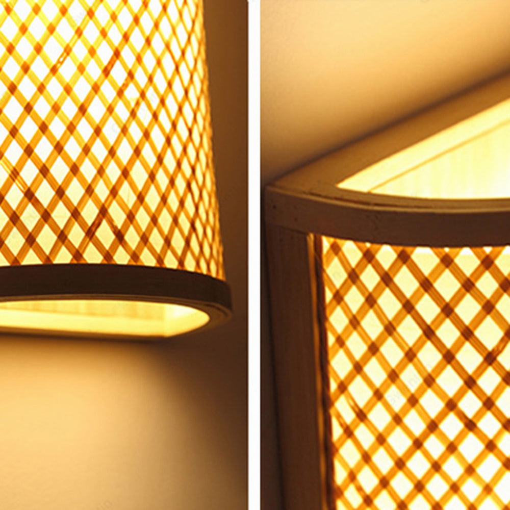 Muto Moderne Design Led Wandlamp Nachtkastje Rotan/Acryl Woonkamer/Eetkamer/Slaapkamer