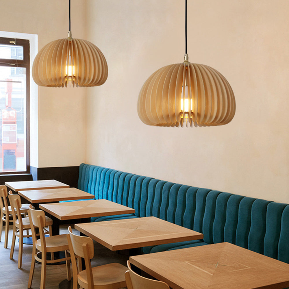 Ozawa Moderne Design Ronde LED Hanglamp Hout Woonkamer Keuken