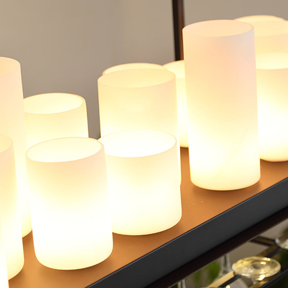 Dorian Industriele LED Hanglamp Zwart Eettafel Metaal/Glas
