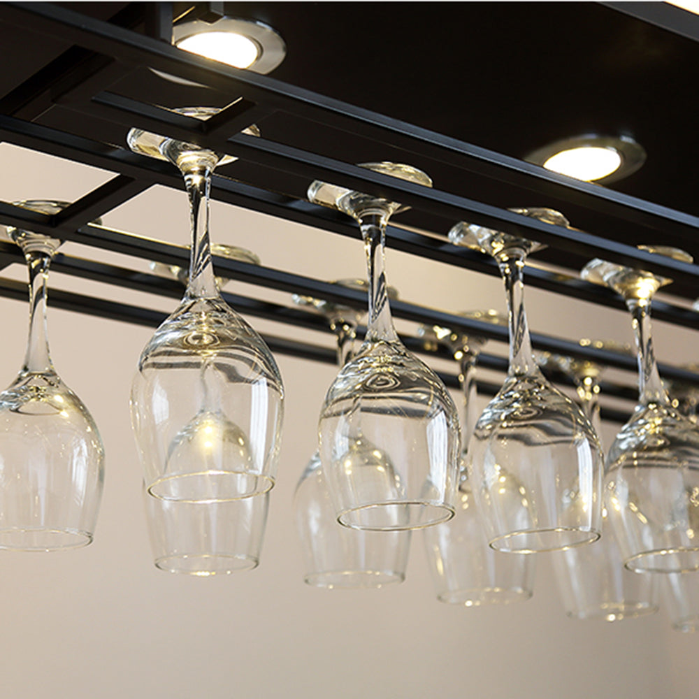 Dorian Industriele LED Hanglamp Zwart Eettafel Metaal/Glas