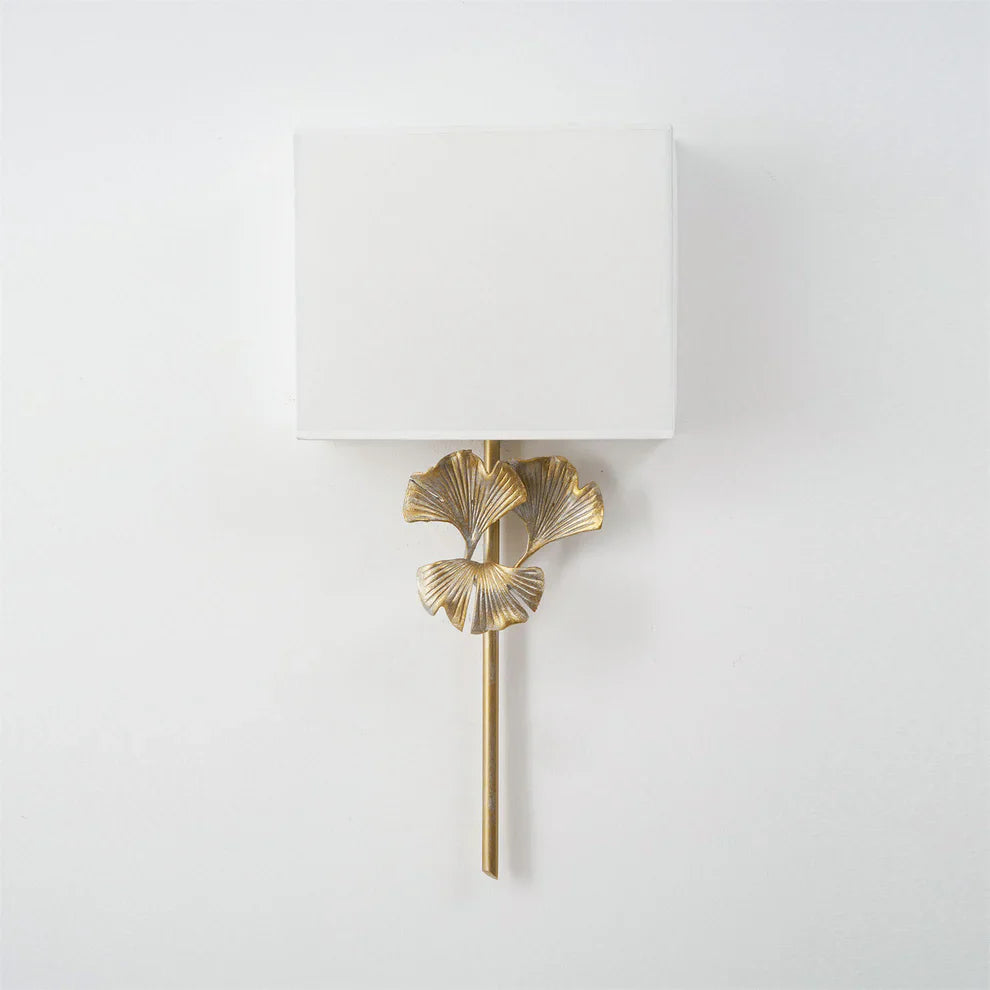Valerio Vintage Klassiek Ginkgo Messing Wandlamp Slaapkamer Woonkamer