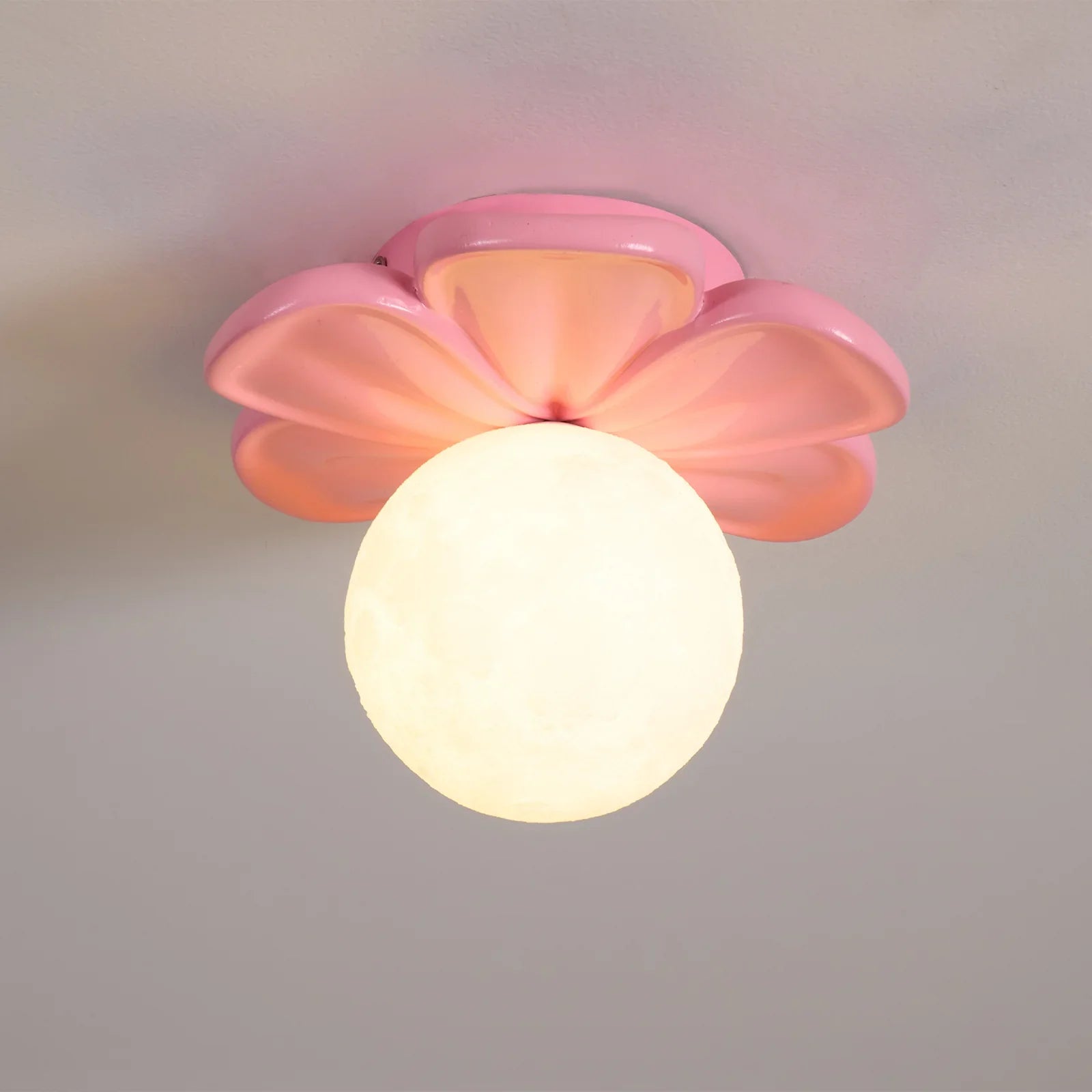 Carins Hars Roze Beige Bloem Plafondlamp Eetkamer Slaapkamer