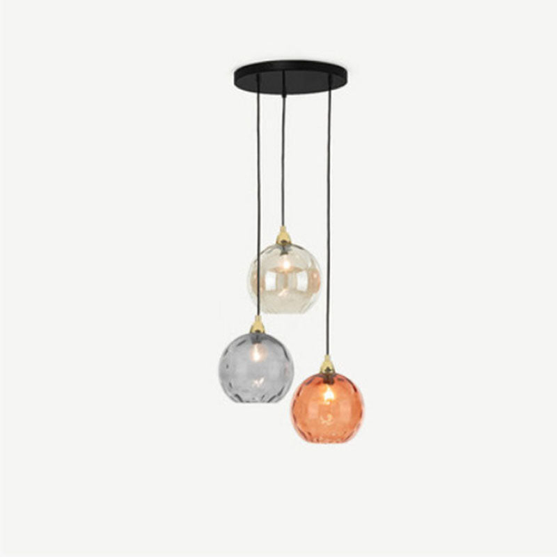Hailie Modern Waterrimpeling Cluster 3 Hoofd Hanglampen Glas Woonkamer