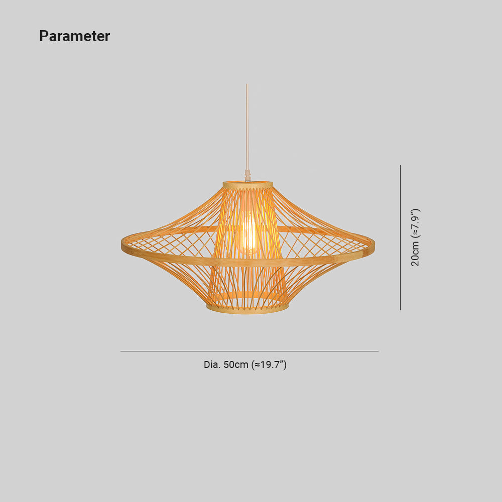 Muto Creatief Handgemaakt Hanglampen Bamboe Woonkamer