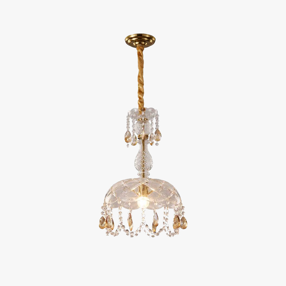 Kristy Luxe Kristal Hanglampen Glas Metaal Slaapkamer Eetkamer