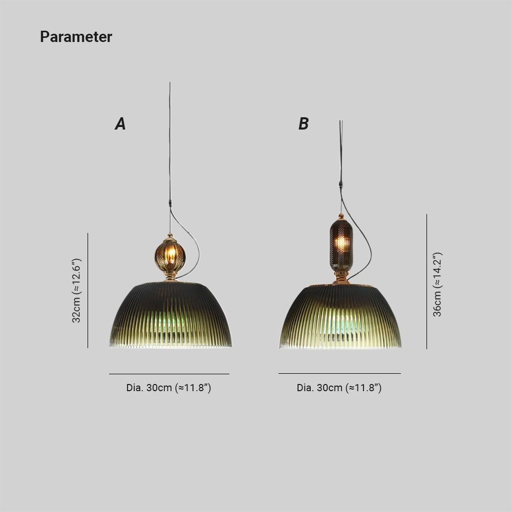 Valerio Retro Metaal/Glas Hanglampen Woonkamer/Studie/Slaapkamer