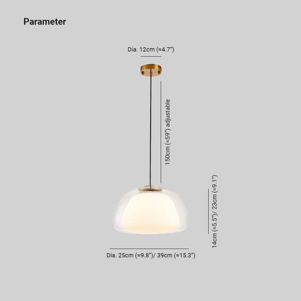 Hailie Moderne LED Hanglamp Glas Metaal Woonkamer