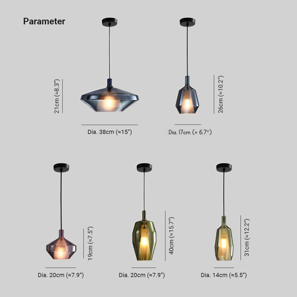 Hailie Modern Glas Metaal Hanglampen Woonkamer Slaapkamer