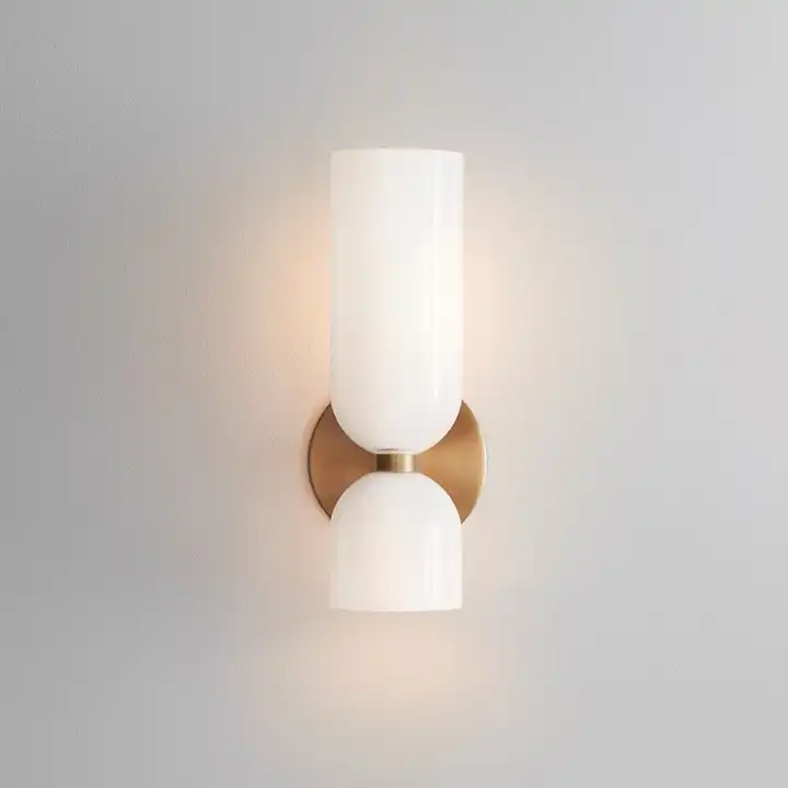 Hailie Moderne Slaapkamer Glas Wandlamp Sconce Blauw/Grijs/Wit
