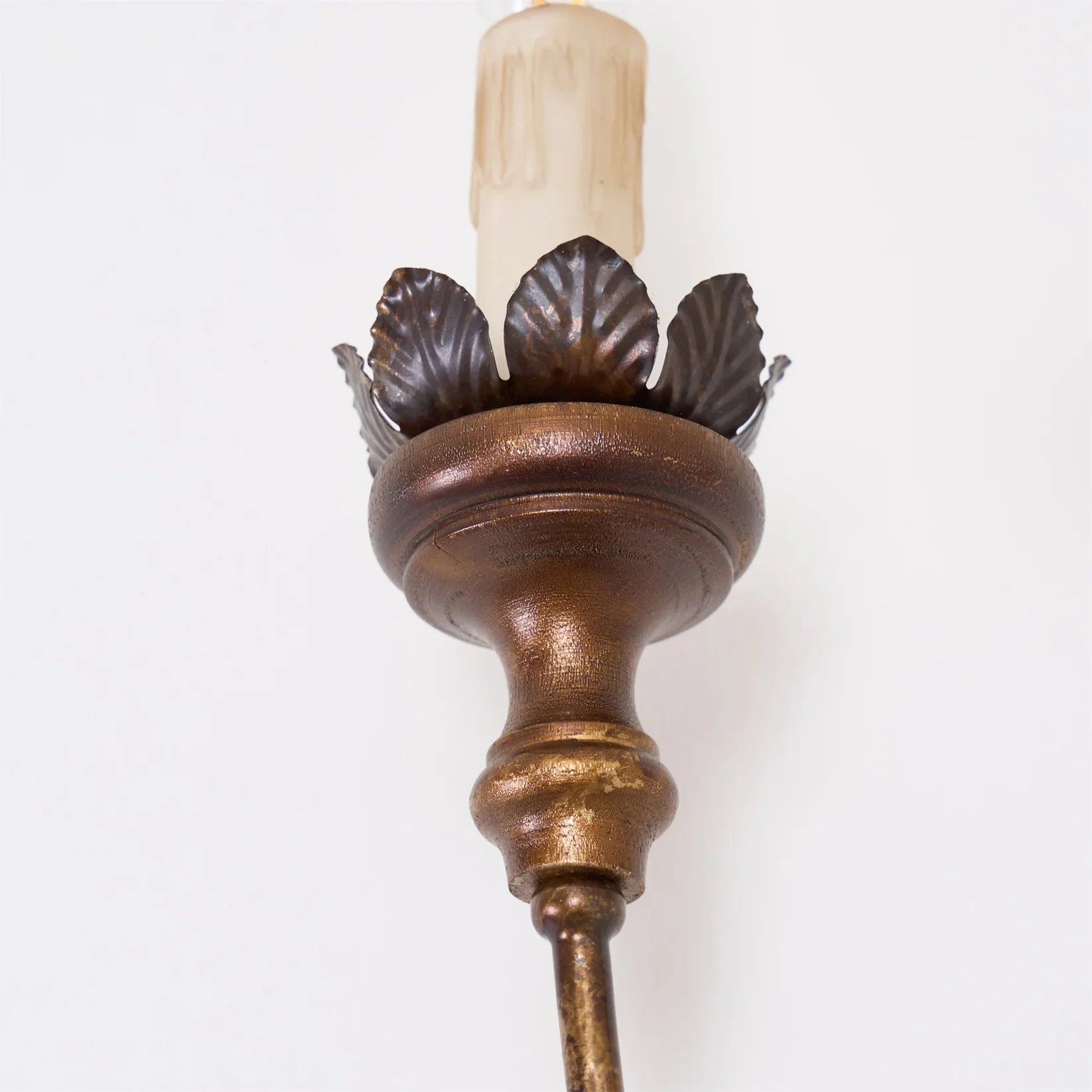 Valerio Vintage Goud Metaal Hout Wandlamp Eetkamer Slaapkamer