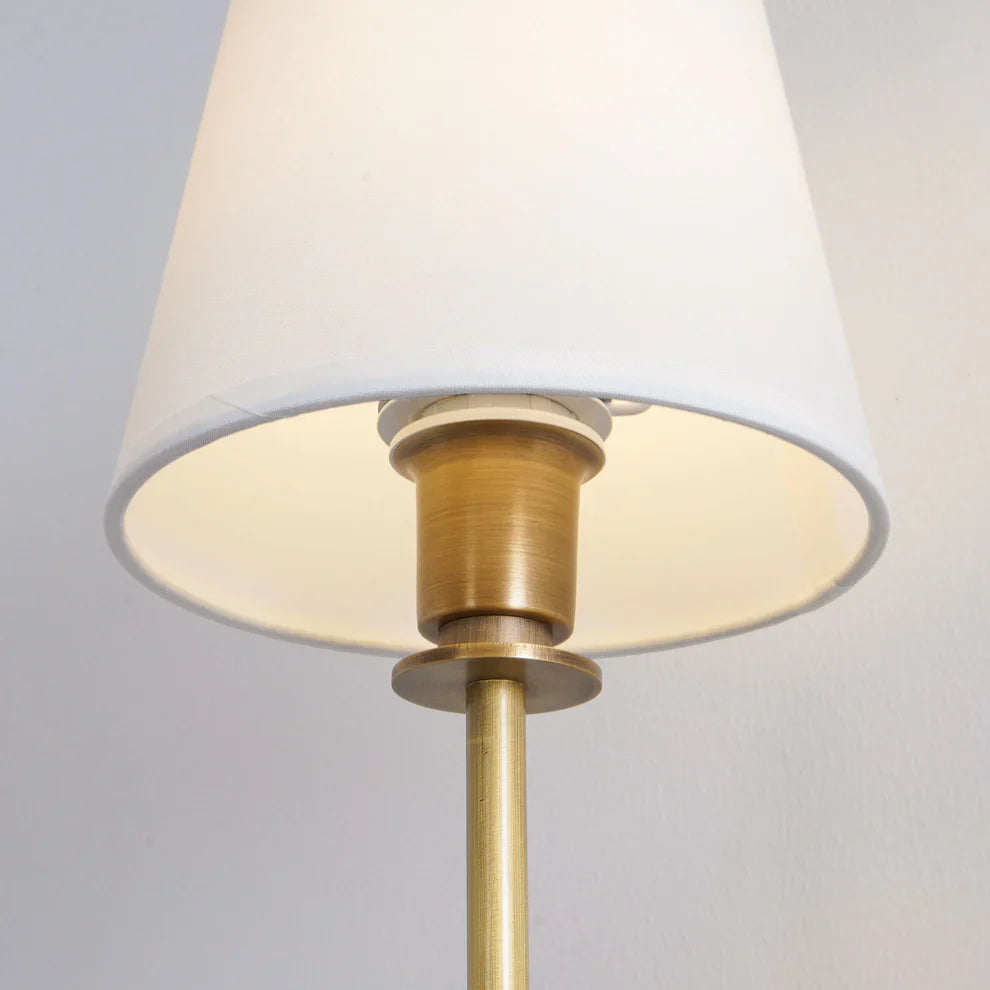 Valerio Vintage Klassiek Metaal Stof Wandlamp Lampenkap Slaapkamer Badkamer Hal