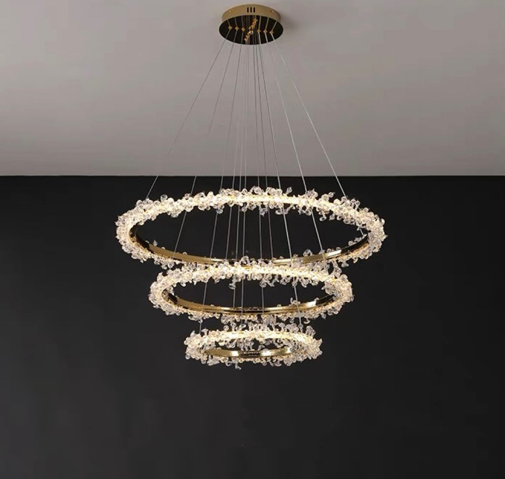 Kristy Industriele LED Hanglamp Goud Woon/Slaapkamer Kristal&Metaal