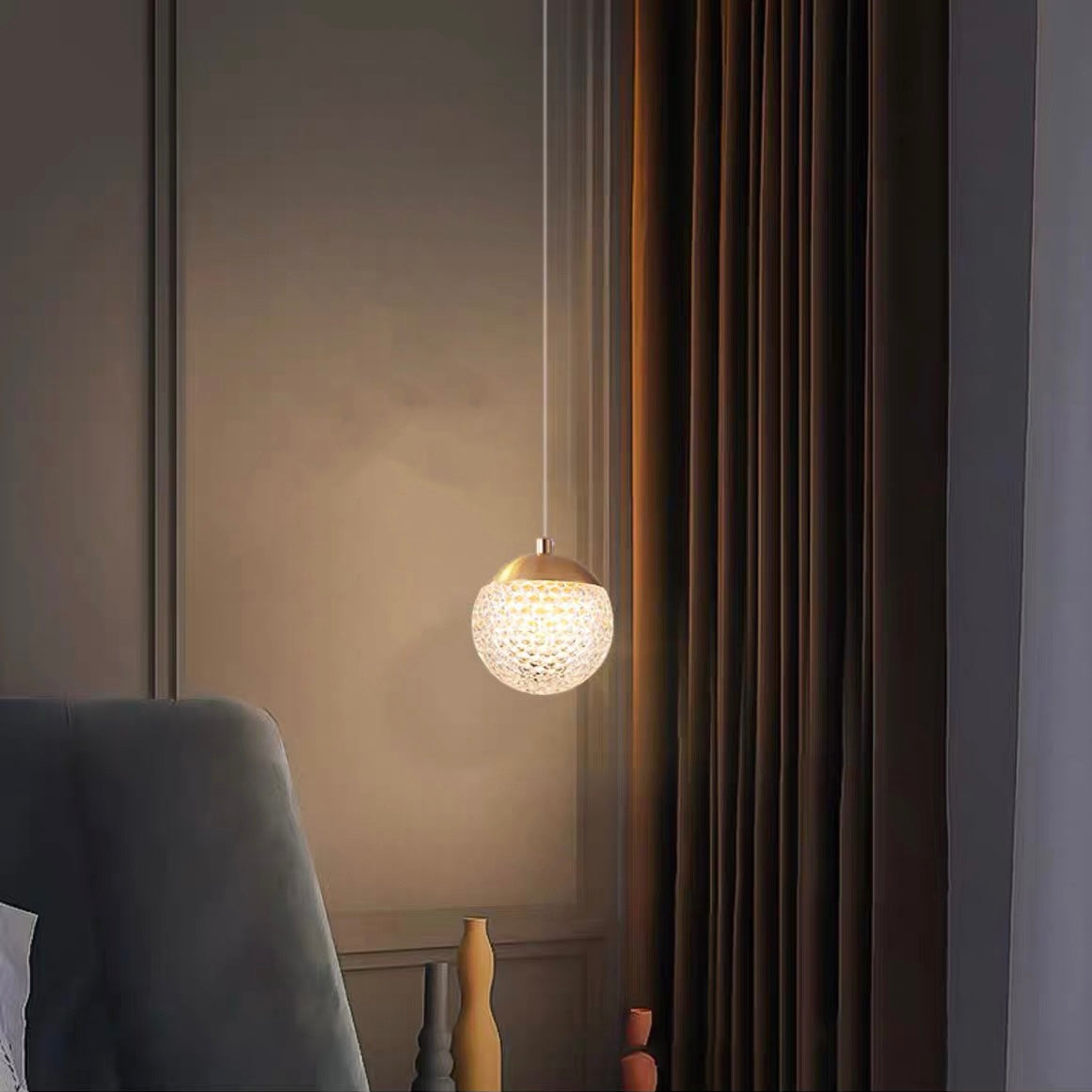 Jibril Moderne LED Kroonluchter Gouden Metaal Slaapkamer Woonkamer