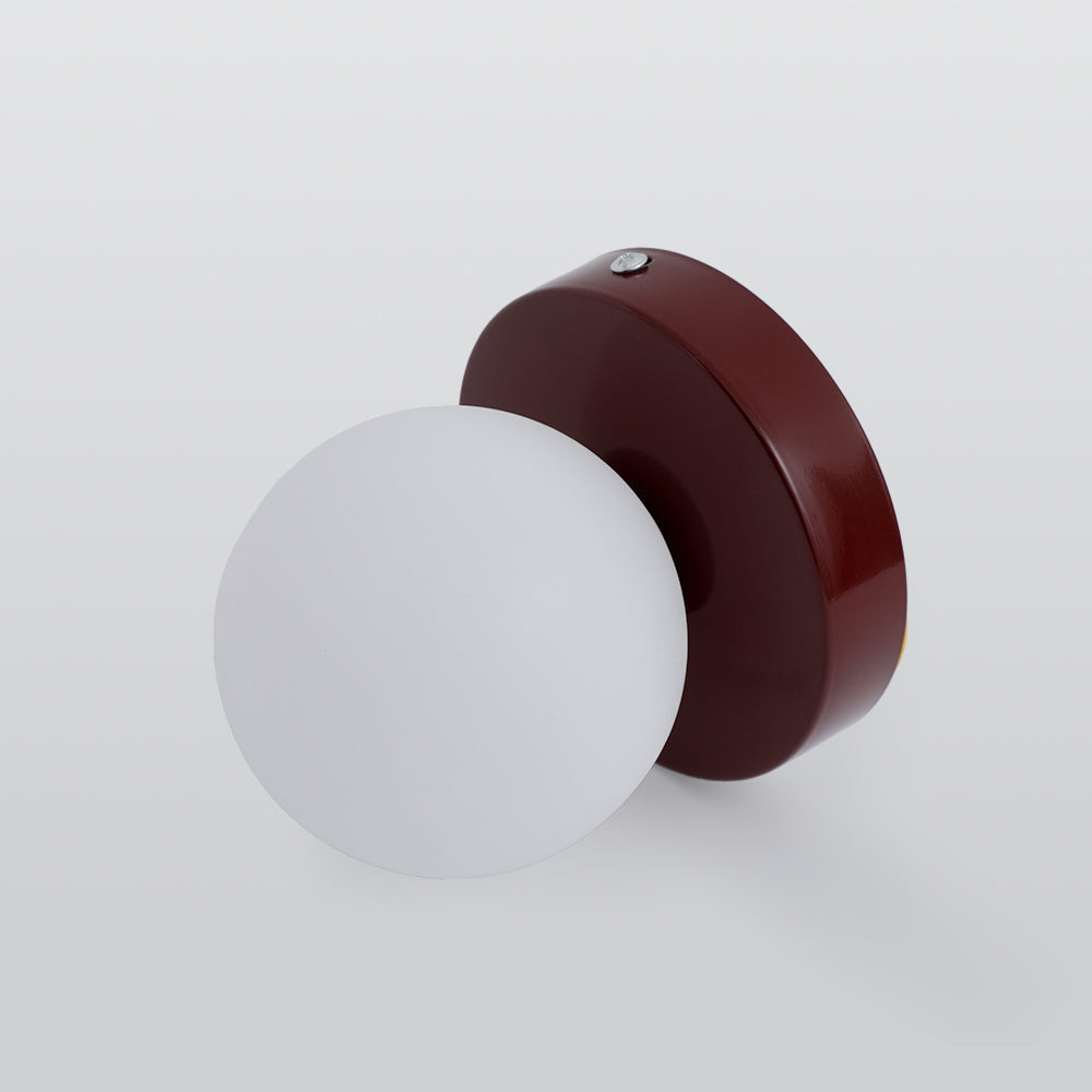 Modern Ronde LED Wandlampen Zwart Wit Metaal Slaapkamer