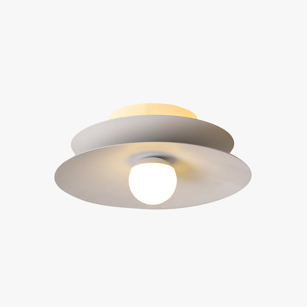 Carina Moderne LED Plafondlamp Wit Rood Metaal Acryl Woonkamer