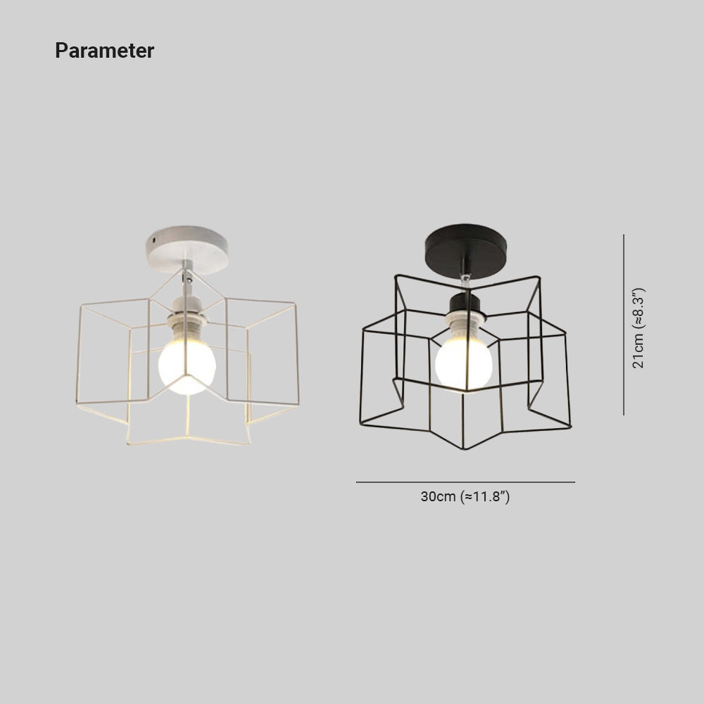 Herbert Design LED Zwart Wit Metaal Eetkamer Slaapkamer Woonkamer